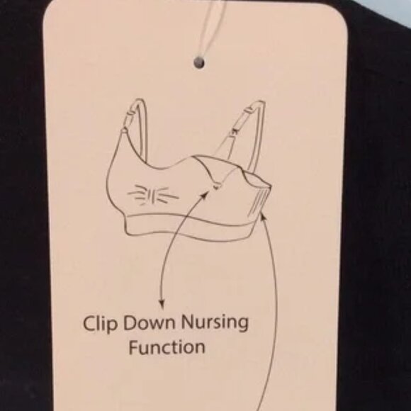 Under Control brown padded wireless adjustable maternity nursing bra. Sz: M - Picture 8 of 9